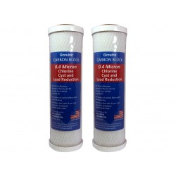 2 x CC1E-HT Compatible Carbon Block 0.4 Micron Water Filters USA