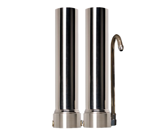Doulton Twin Stainless Steel Countertop Water Filter System 10"