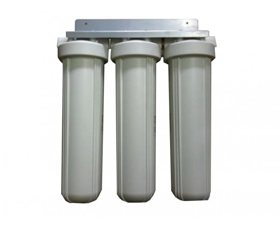 Triple Whole House Water Filter System 20" Big White Premium CTO