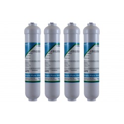 4 x Bosch 497818 External In Line Compatible Fridge Water Filter
