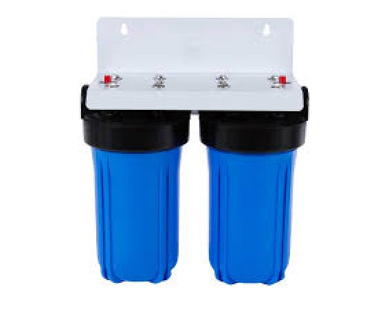Twin Whole House Water Filter System 10" Big Blue Standard GAC