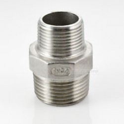 Stainless Steel 316 Grade 1/2" BSP Male x 3/4" BSP Male Reducer