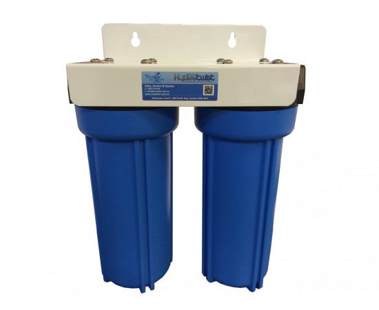 Twin Under Sink High Flow Filter System for Mixer Tap 1um 10"