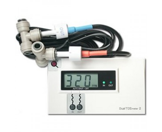 HM Digital Commercial Dual TDS Meter Monitors In & Out DM-2