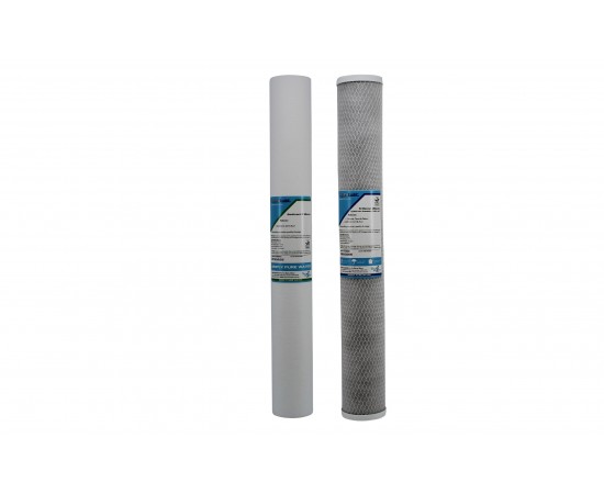 Twin Whole House Replacement Water Filters 20" x 2.5"