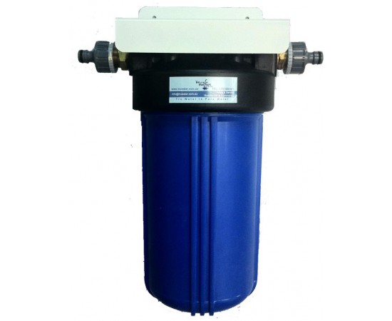 Single Carbon Boat Water Filter with Hose Connections
