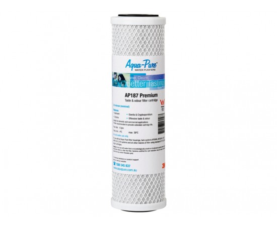 Aqua-Pure AP187 Genuine Carbon Block 0.5um Water Filter 10"