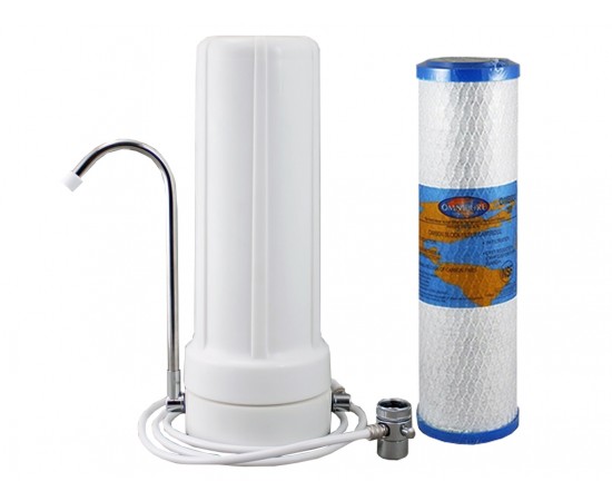 Omnipure USA 1 Micron Carbon Benchtop Countertop Water Filter