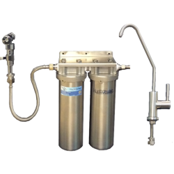 Doulton Stainless Steel Twin Undersink Water Filter System 10"