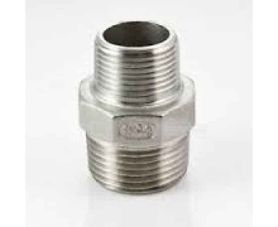 Stainless Steel 316 Grade 1" x 1 1/2" BSP Male Hex Reducer