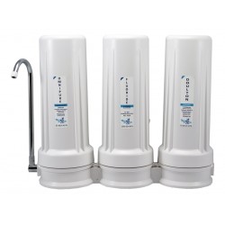 Triple Benchtop Countertop Ceramic Fluoride Removal Water Filter